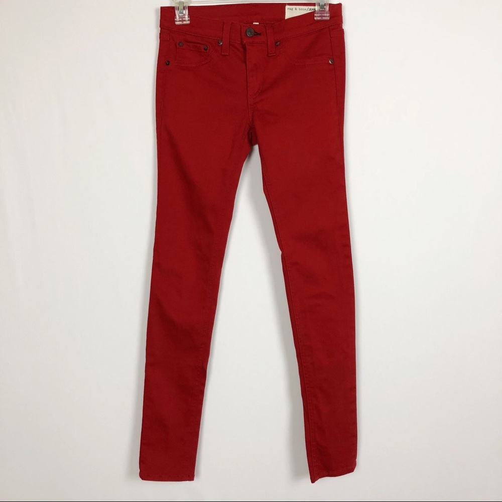 Rag & Bone | Red Sateen Legging